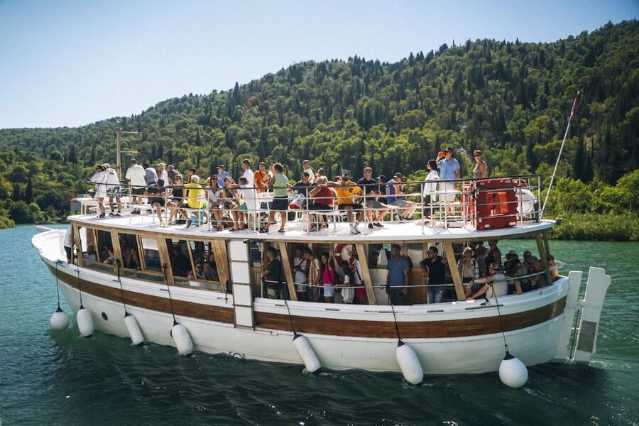 From Split: Krka Waterfalls Tour with Boat Cruise & Swimming - Swimming in Skradin, where the river meets the sea