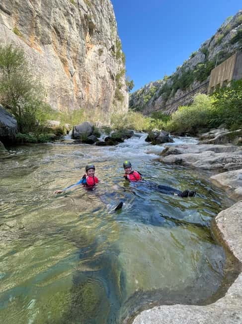 From Split/Omiš: Canyoning Cetina River + Free Photos/Video - Inside the canyon: pools, tunnels, and the 50m waterfall moment
