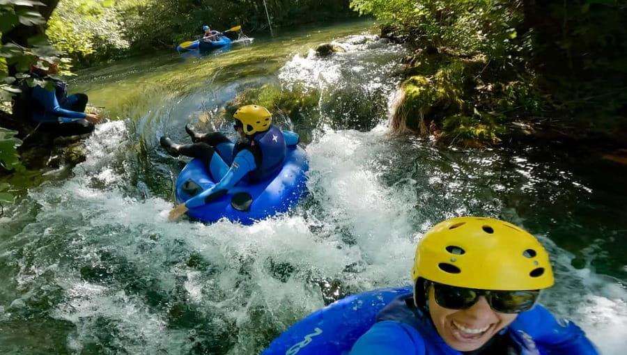 From Split: River Tubing on Cetina River - Getting to the canyon base, and what the start sets up