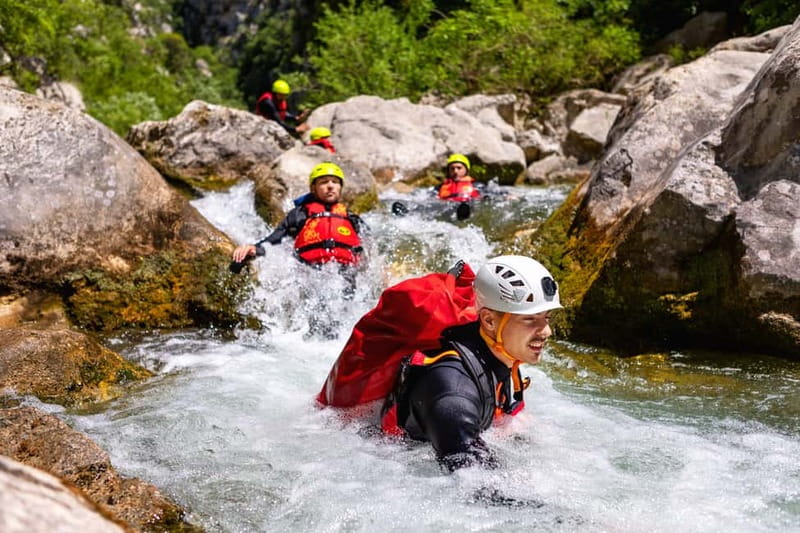 From Split/Šestanovac: Canyoning on Cetina River - Go Adventure Meeting Point, Then the AC Van Ride South