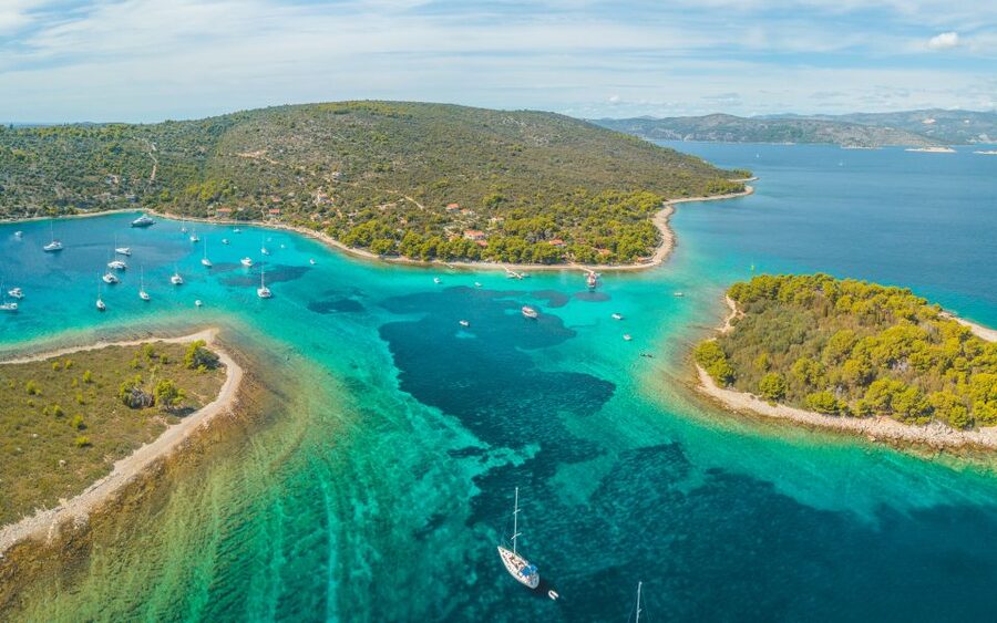 From Split: Trogir & Blue Lagoon Boat Tour with Snorkeling - Labadusa Beach and Ciovo Bay: more shoreline than you think