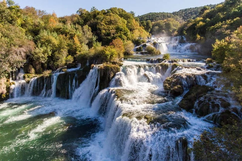 From Zadar: Krka Waterfalls AFTERNOON Tour -TICKETS INCLUDED - Skradin swim first, waterfalls second (the timing that works)
