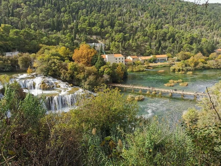 From Zadar: Krka Waterfalls Day Tour with Boat Ride & Guide - Inside Krka National Park with a guide