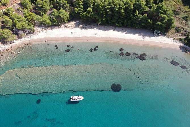 Full-Day Elafiti Islands Private Speed Boat Tour by Quicksilver 675 - Koločep and the Blue Cave swim near the cliffs