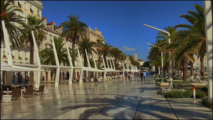 Full-Day Trip from Dubrovnik to Split - Peristil, the Cathedral of Split, and St. Duje’s bell tower