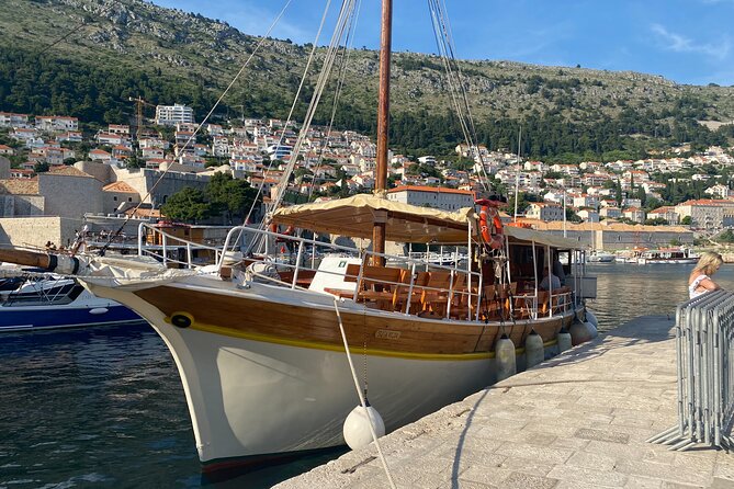 Gastro Cruise | Cruise around Dubrovnik Old Town with Lunch - Stop 2: Lokrum Island boat panorama and the quieter side of Dubrovnik