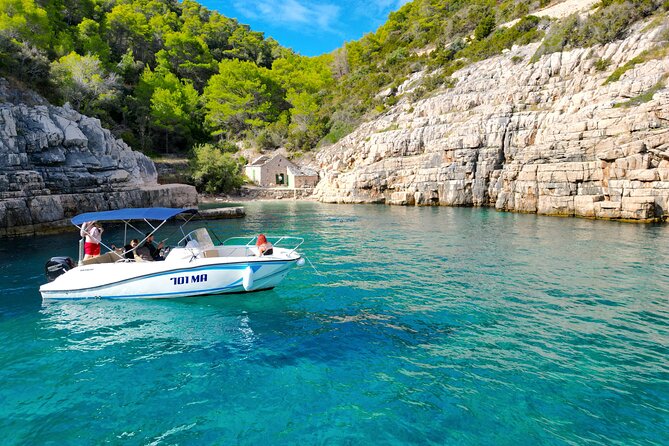 Golden Horn Beach & North Shore of Hvar Island Private Boat Tour - Stop 2 near Hvar: Zečevo islet for a quiet 45 minutes