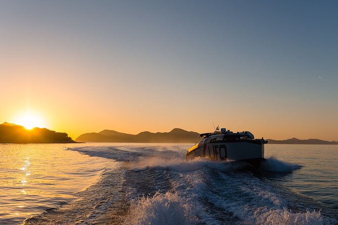 Golden hour SUNSET CRUISE from Dubrovnik Old Town - Lokrum Island: the calm stop where the sunset actually lands