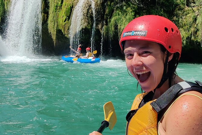 Kayaking Mreznica Waterfalls close to Plitvice Lakes - Riverside break: swim, picnic vibes, and snack strategy