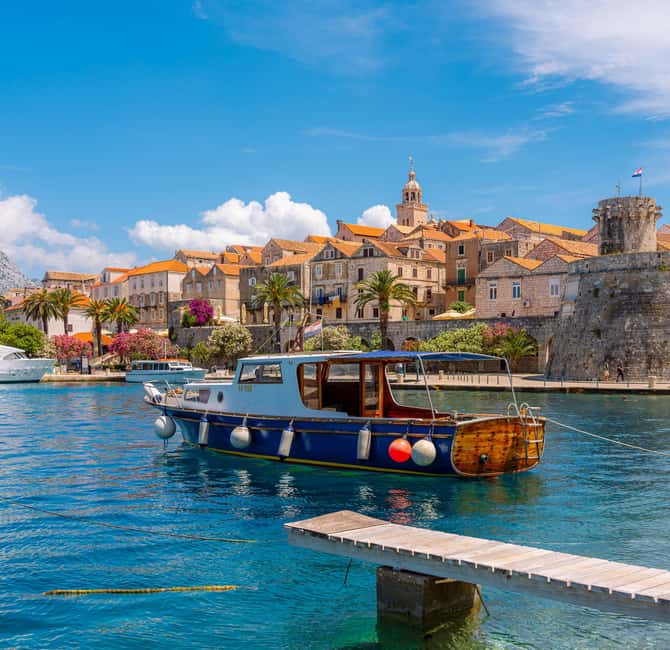 Korčula: Sail Away - tour with traditional craftmanship boat - The Vrnik stop: monastery views and a calm island hour