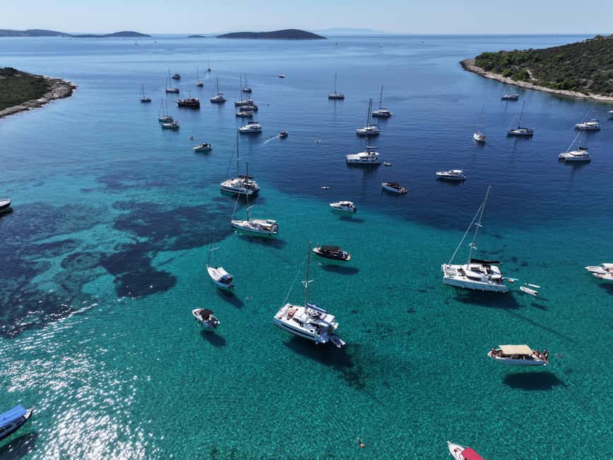 Krknjaši Blue Lagoon - A half-day sail from Trogir to Krknjaši Blue Lagoon