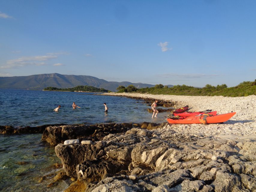 Lumbarda - Sunset Kayak Tour with a Picnic - Wine and Sweets - Island stop two: a 14th-century monastery and deer roaming nearby