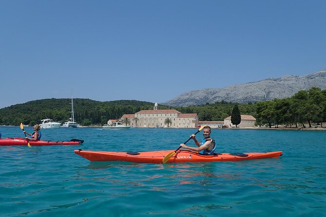 Lumbarda-Sunset Kayaking Experience with picnic: Wine and Sweets - Sunset Kayaking From Lumbarda, With Real Island Flavor