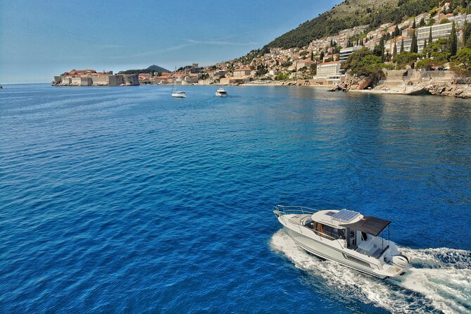 Luxury Private Boat Trip to the Elaphiti Islands from Dubrovnik - Sunj Beach on Lopud: a sandy reset with a bar