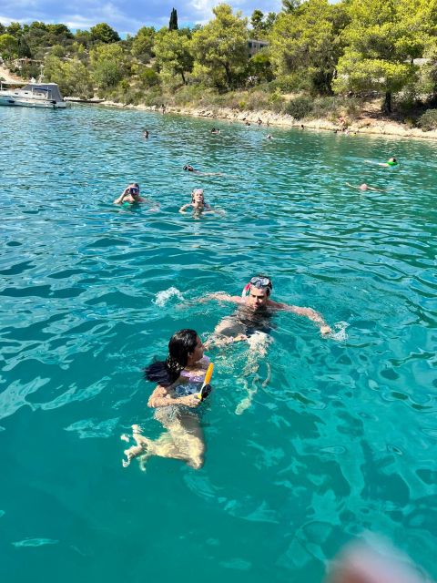 Magnific blue lagoon,speed boat towels included - Čiovo and Labadusa Beach: the second swim stop with a meal window