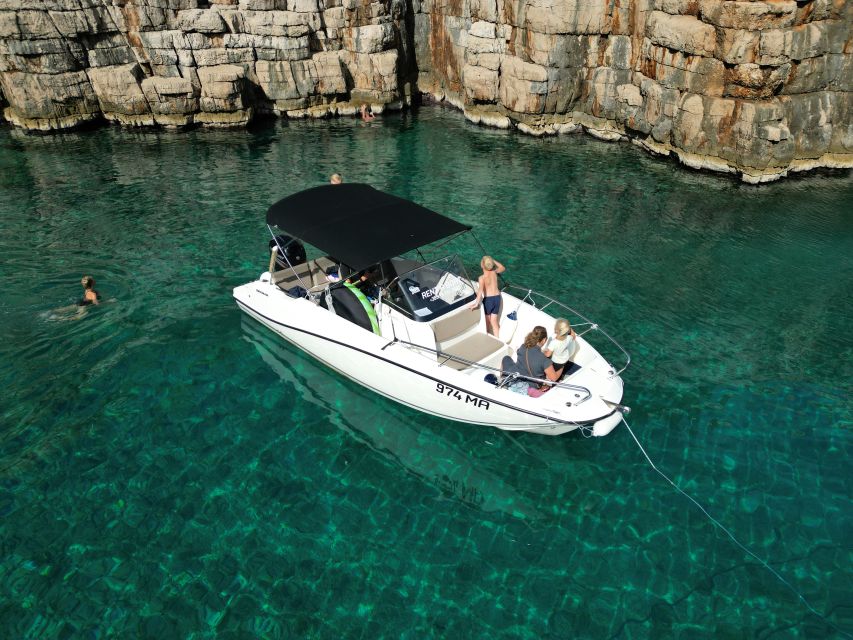 Makarska: 2-Island Escape - Hvar, Blue Lagoon & Cliff Jumps - Zečevo islet: protected nature, turquoise water, and a beach bar option