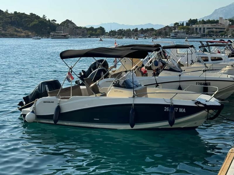 Makarska:Private halfday boat tour,Hvar,blue Cave or Brac - Boat Comfort: Quicksilver vs Jeanneau and Why Capacity Changes the Day