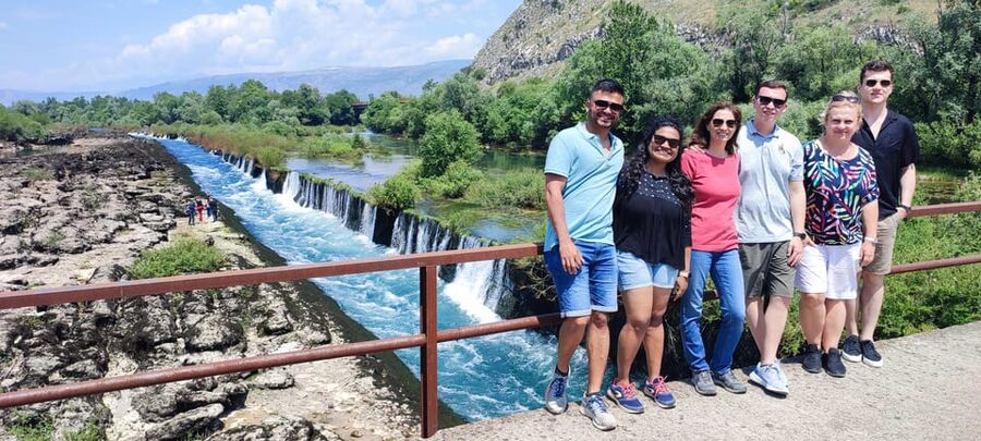 Mostar: 1-Way Herzegovina Highlights Tour to Dubrovnik - Kravice Waterfalls: swim, canoe, and then refuel