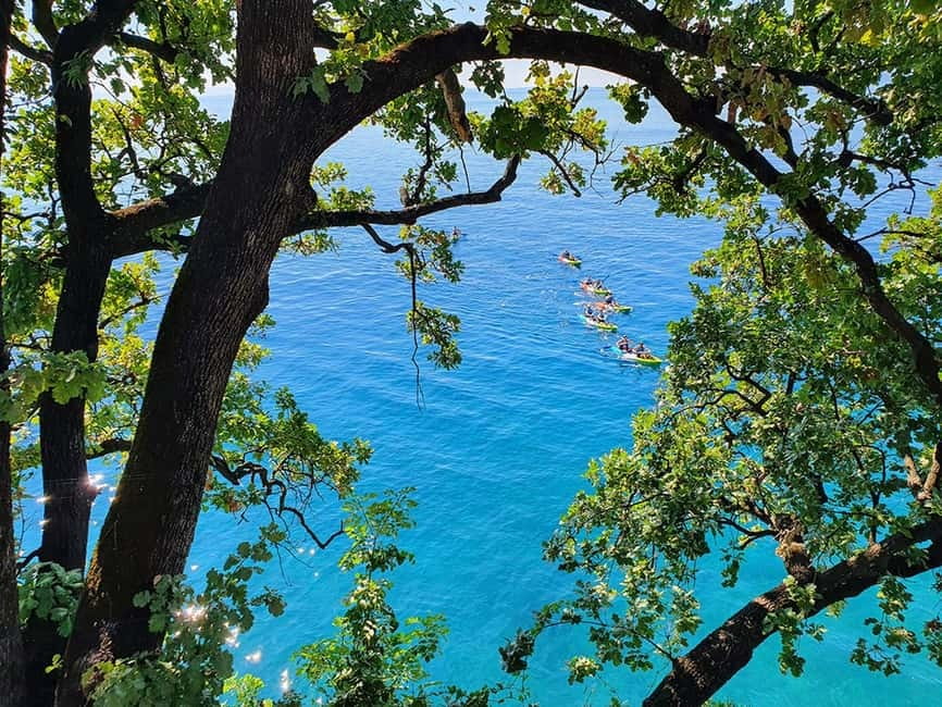 Opatija: Cliffs and caves kayak adventure - Underwater cave swim: the part you remember at night