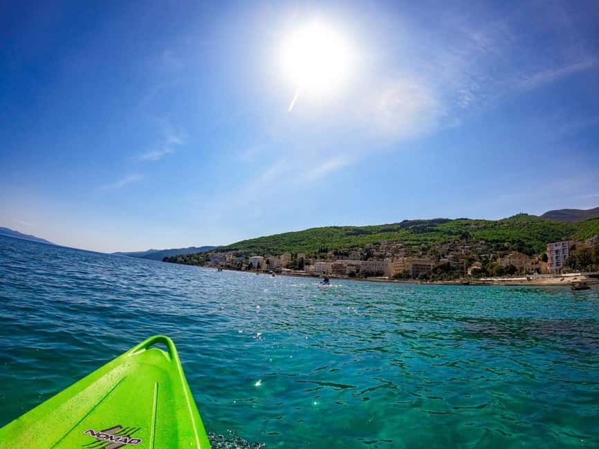 Opatija: Explore kayak adventure - Swimming and snorkeling stops in coves and beaches