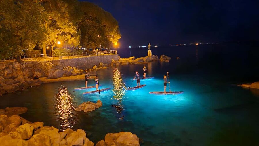 Opatija: Guided SUP Paddleboarding Adventure at Night - Key points before you go