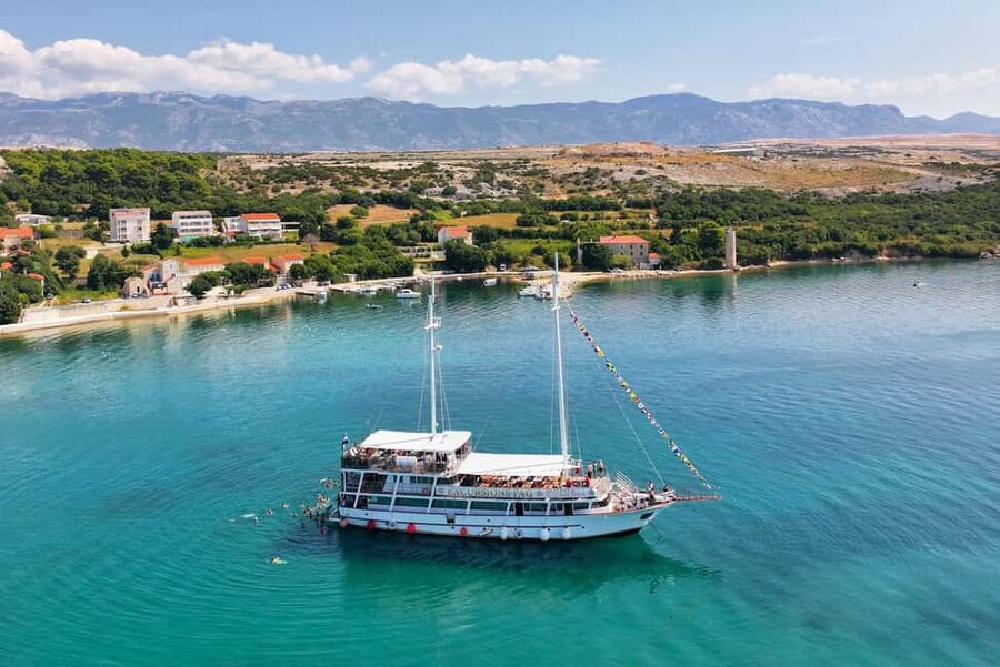 Pag Bay Cruise - Beriknica beach: the highlight swim with scenic cruising built around it