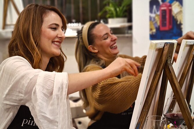 Painting party at Art Bottega - Paint & Wine Studio in Zagreb - The painting party format, what you actually do for 2 hours 45 minutes