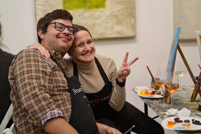 Painting party at Art Bottega - Paint & Wine Studio in Zagreb - Bottomless wine: fun pacing, and a smart way to keep it enjoyable
