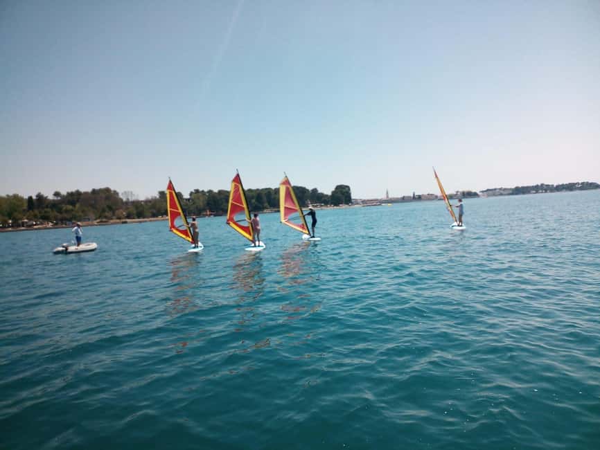 Poreč: 2-hour windsurfing lesson - Meeting at Pical beach, finding the center, and settling in
