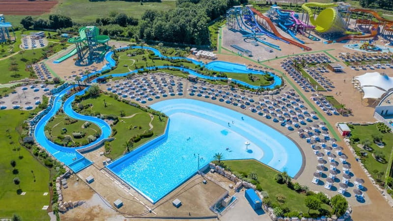 Poreč: Aquapark Aquacolors Full-Day Entry Ticket - 500-meter lazy river: the best “I need a break” ride