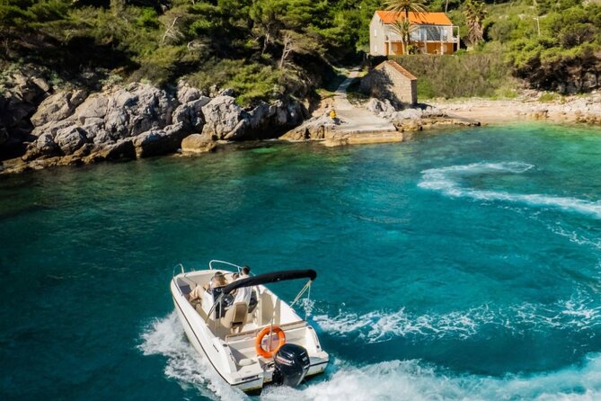 Private Boat Tour-Elafiti islands,Blue and green cave,Sandy Beach - Sea-side city walls: the skyline moment you get for free
