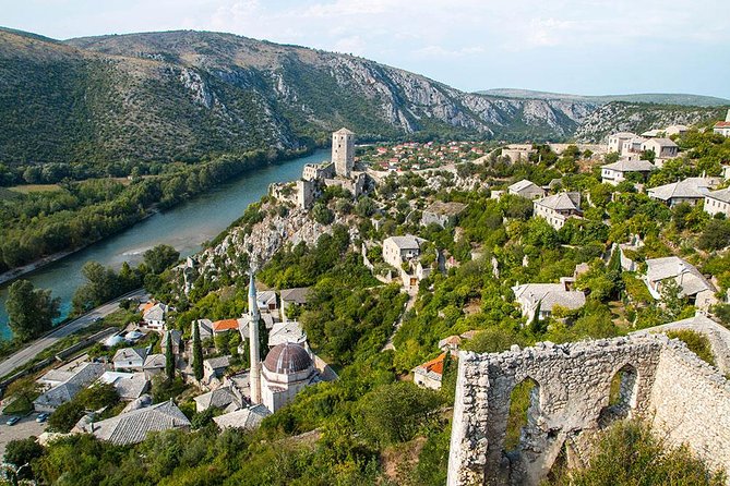 PRIVATE TOUR to Mostar, Stolac, Pocitelj & Blagaj by CRUISER TAXI - Počitelj: the UNESCO-feeling fortress village view