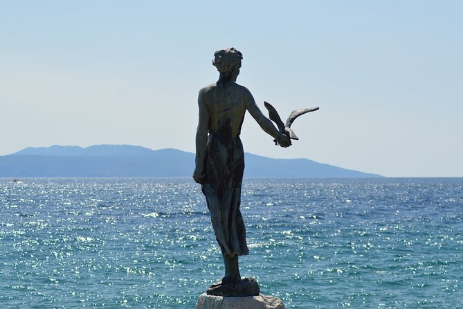 Private walking tour Opatija -Romantic spotlight of the Adriatic - Maiden With The Seagull and Juraj Šporer Gallery details you miss