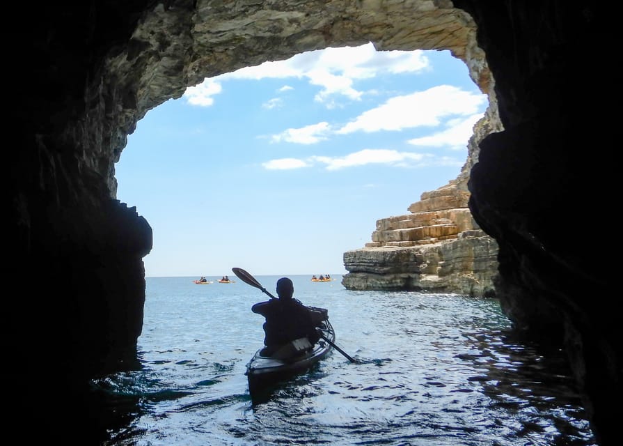 Pula: 3-hrs Kayak, Cliffs & Snorkeling Small Group Adventure - Kayak along the wild seaside: the scenery comes close, fast