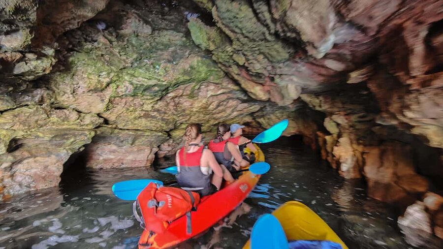 Pula: Cave Kayak Tour, Snorkeling and Island Jumping - Snorkeling in clear water: masks included, wildlife included