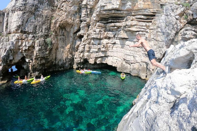 Pula: Half-Day Kayak, Cliff, and Cave Tour - Canyon Muzil and the Purple Cave: the best kind of dark