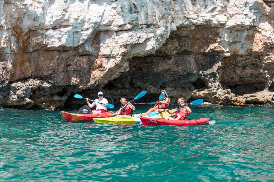 Pula: Kayak Adventure with Cave & Island Snorkeling - From Beach Bar Kanalić to Water Level: What Starts This Day