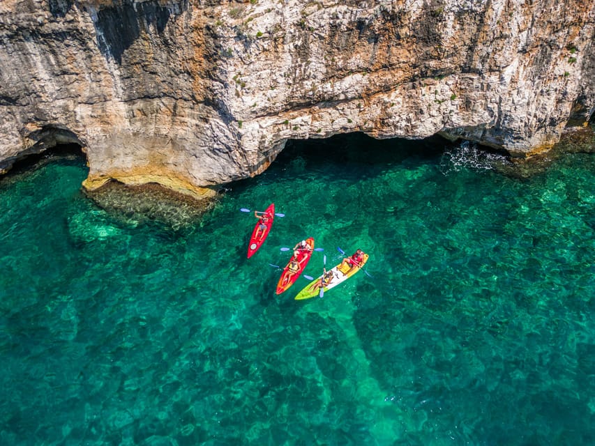 Pula: Kayak Adventure with Cave & Island Snorkeling - Verudela Canyon: The “Narrow and Calm” Paddle Moment