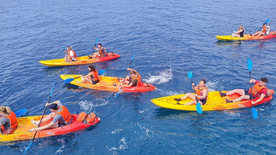 Pula: Muzil Canyon Kayak Tour, Snorkeling and Cliff Jumping - Exploring and Sunbathing: How the Breaks Keep It Fun