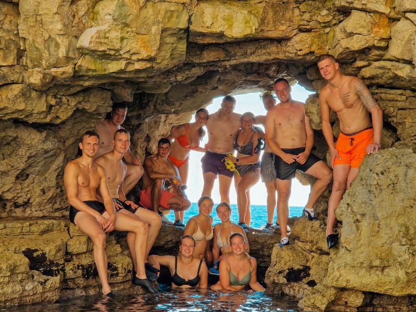 Pula: Sea Kayak Tour with Cave, Snorkeling and Cliff Jumping - Canyon Muzil Snorkeling With Tunnels and a Small Cave