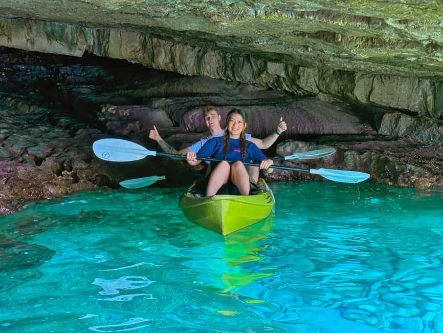 Pula: Sea Kayak Tour with Cave, Snorkeling and Cliff Jumping - Returning to Valsaline Beach With Short Stop Chances
