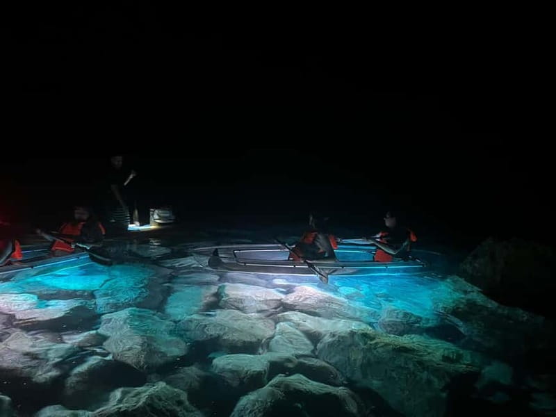 Pula: Sunset/Night Illuminated Transparent Kayak Tour - What’s included for $58: value is in the details