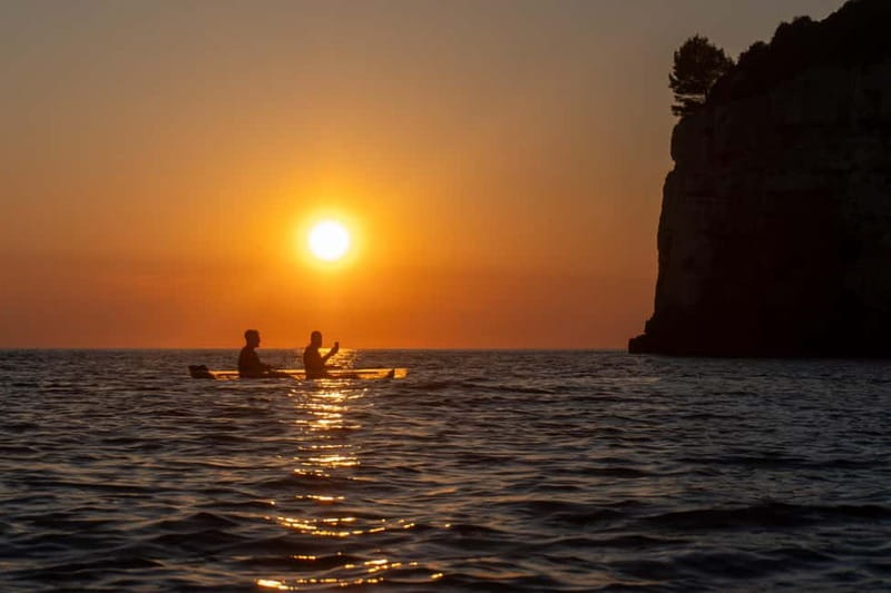 Pula:Sunset Tour By Clear Kayak,Cave,Swim & Cliff Jumping - Entering Golden Hour from Stoja Beach