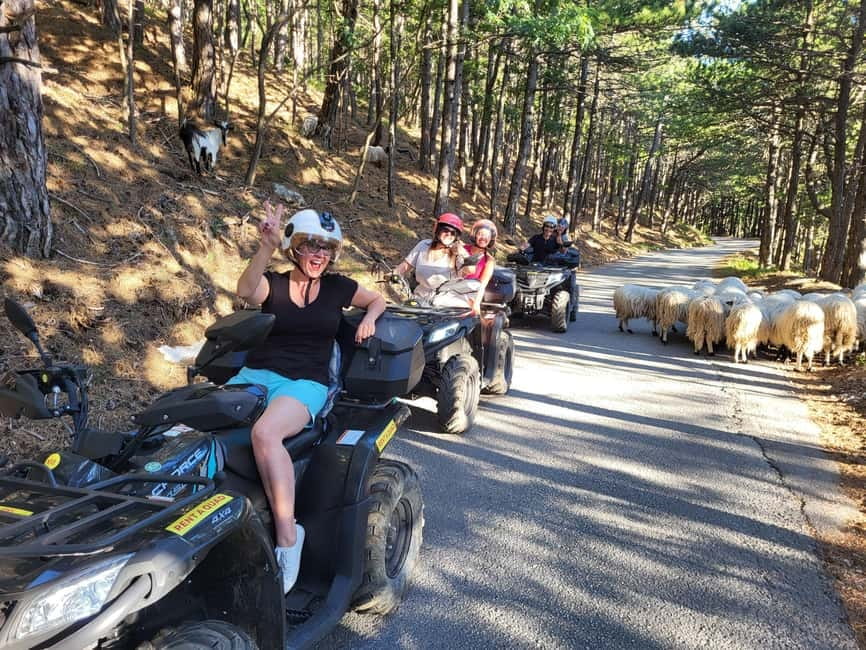 Quad tour to Biokovo Skywalk - Makarska pickup, snacks, and a drive along the Riviera