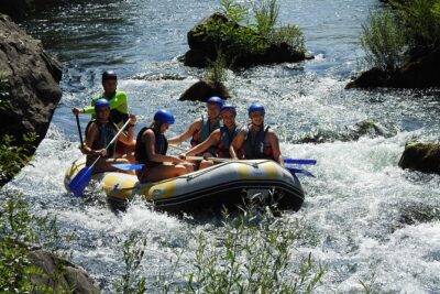 Rafting in a small group with caving & cliff jumping,free photos & videos