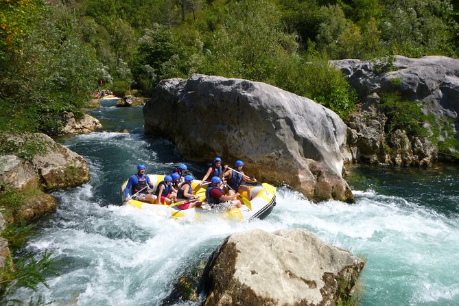 Rafting in a small group with caving & cliff jumping,free photos & videos - Price and value at $59.95 per person in Omiš