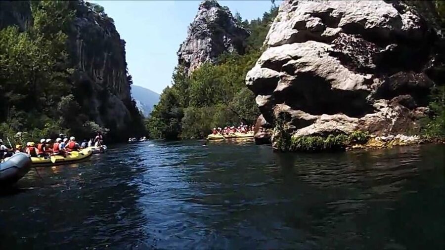 Rafting on Cetina river from Split - The rafting run on the Cetina: when the rapids take over