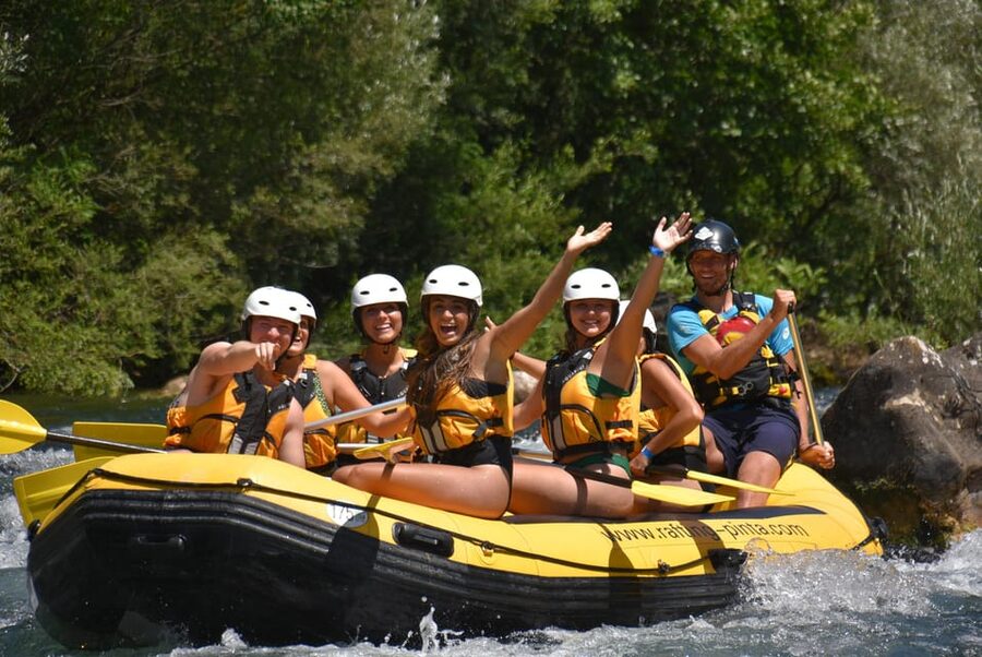 Rafting on the Cetina river - Swimming, Short Rapids, and the Moments That Make People Smile