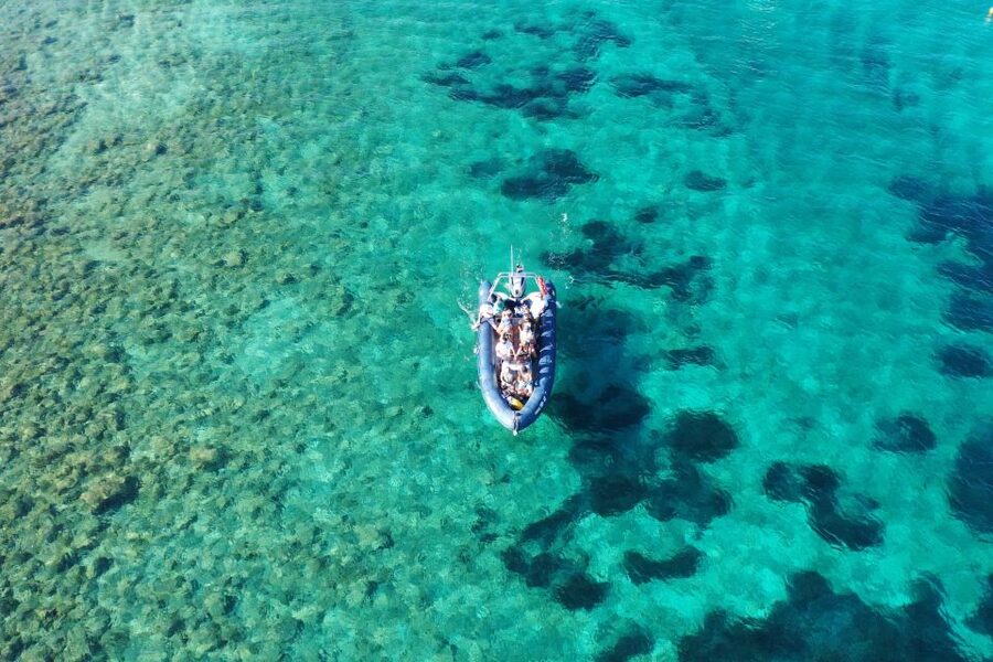 RIVIERA TOUR FROM ŠIBENIK, ZLARIN, PRVIĆ AND TIJAT - Tijat: an uninhabited-feeling island, bay-hopping, and that beach bar moment