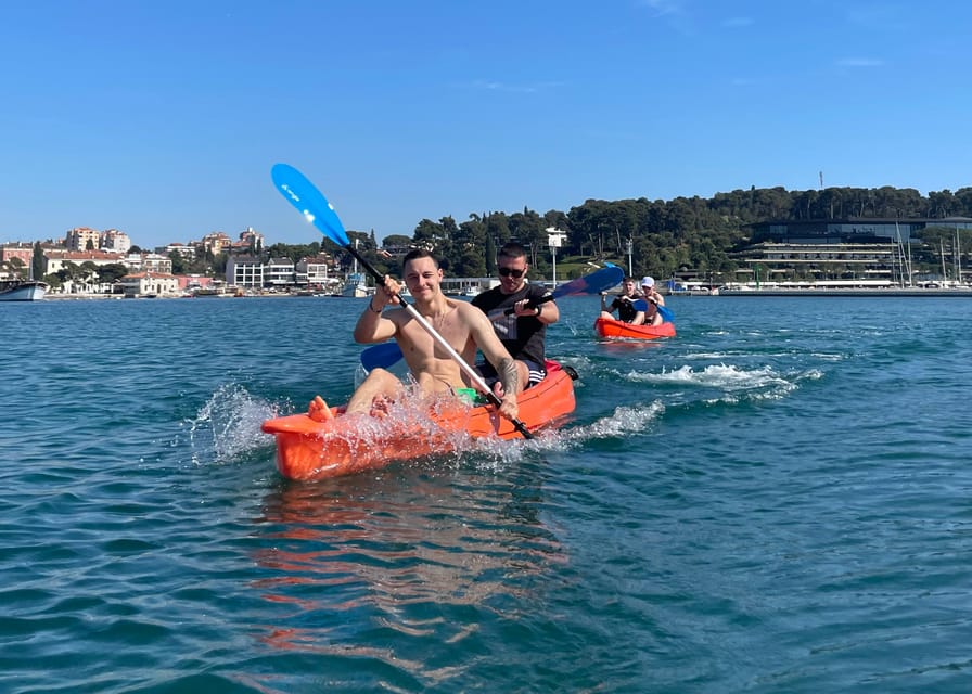 Rovinj: BUBA-KAYAK TOURS, snorkeling, cliff jupming&drinks - From Porton Biondi Beach to St. Catherine: The Kayak Route Reality Check